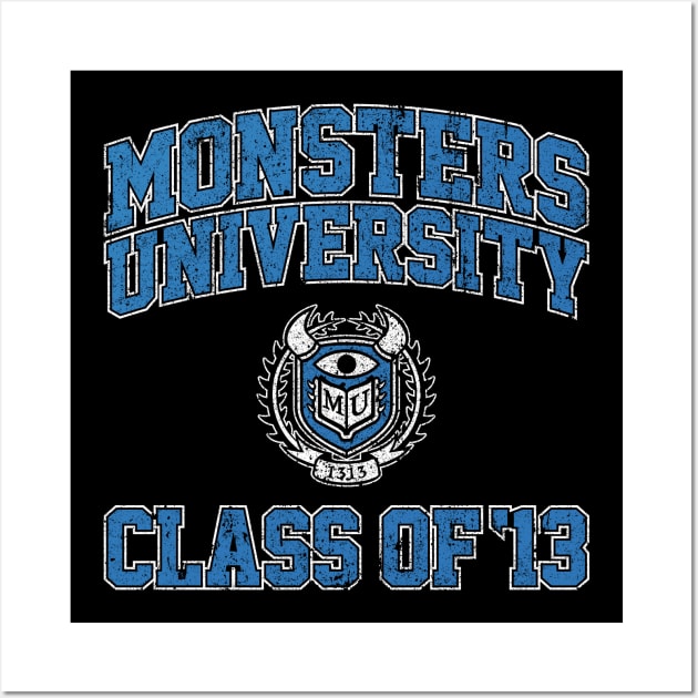 Monsters University Class of 13 Wall Art by huckblade